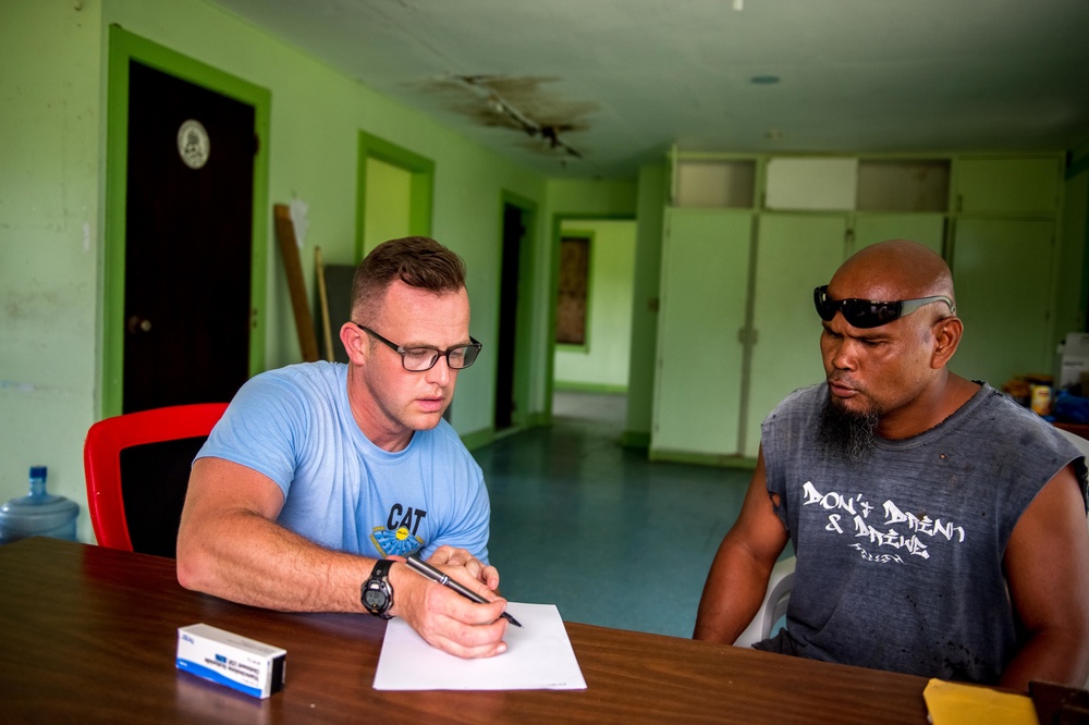 Civic Action Team Visits Peleliu and Angaur