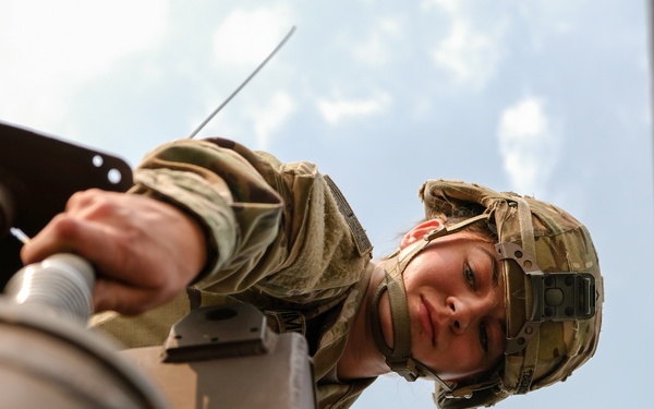 Thunder Soldiers Conduct PMCS on MLRS