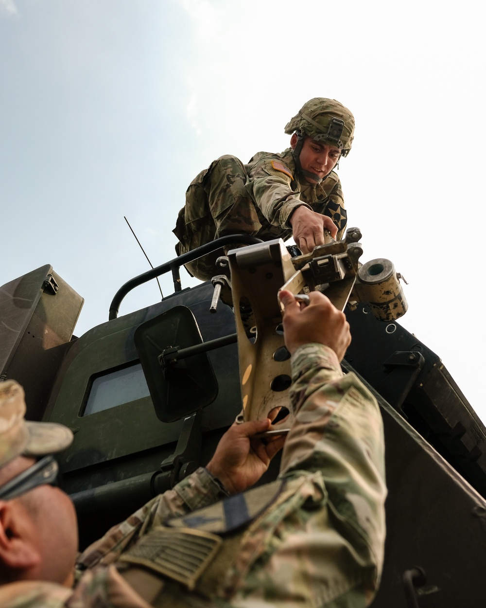 Thunder Soldiers Conduct PMCS on MLRS