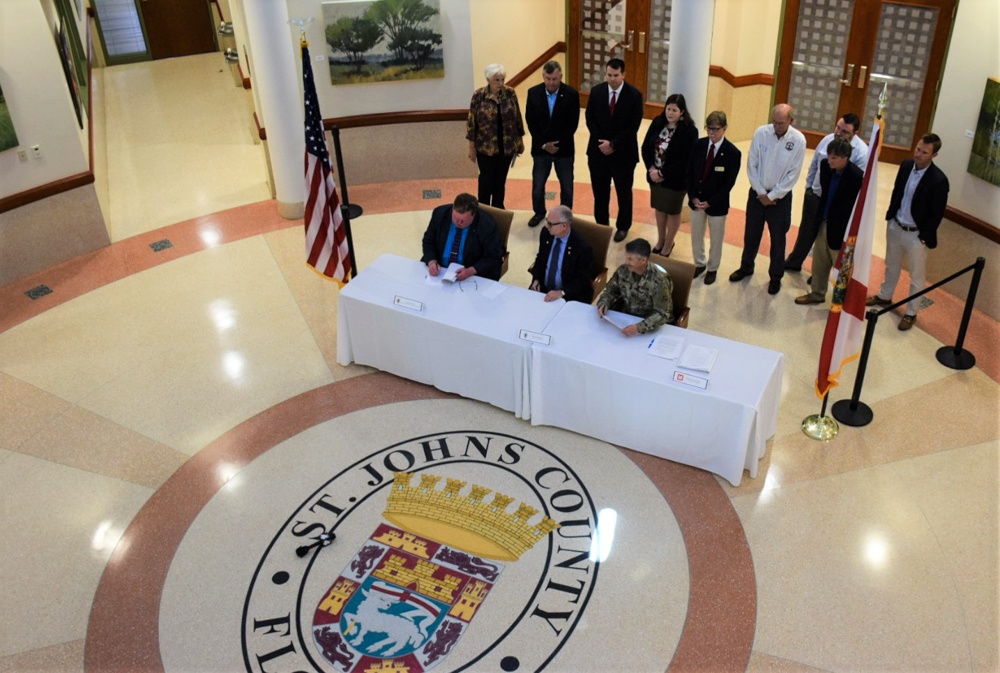 Jacksonville District signs coastal storm risk management agreement