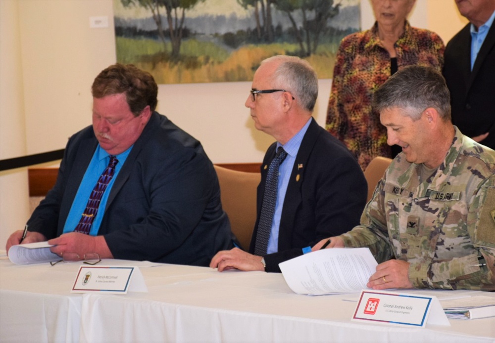 Army Corps of Engineers enters partnership with St. Johns County for coastal storm risk management