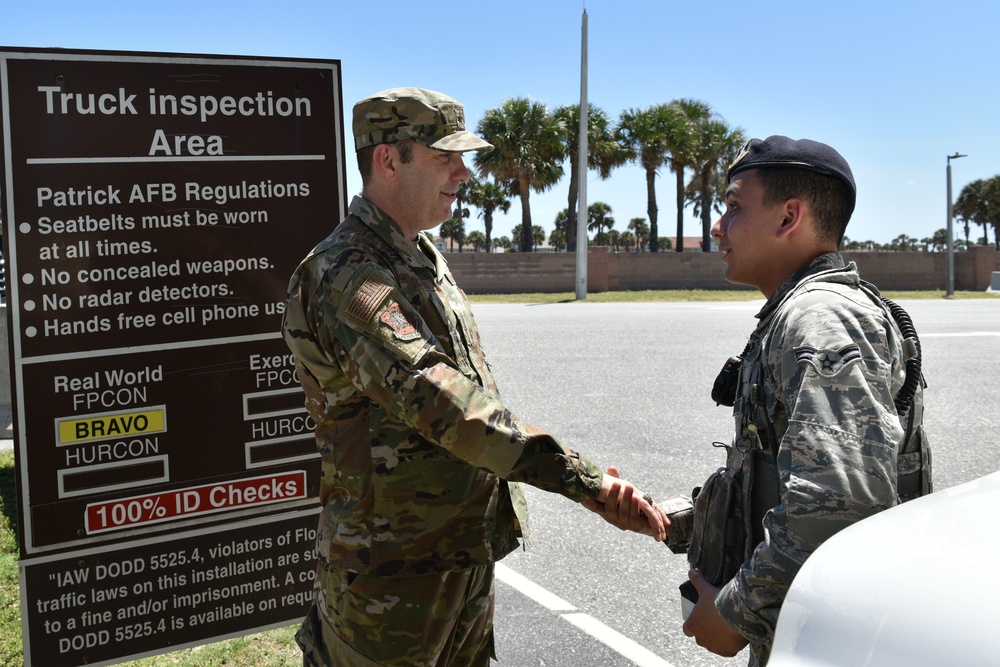 New Year, New Security Forces; 45 SW Commander Meets with Defenders