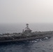 The John C. Stennis Carrier Strike Group and Abraham Lincoln Strike group conduct operations at sea