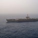The John C. Stennis Carrier Strike Group and Abraham Lincoln Strike group conduct operations at sea
