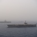 The John C. Stennis Carrier Strike Group and Abraham Lincoln Strike group conduct operations at sea