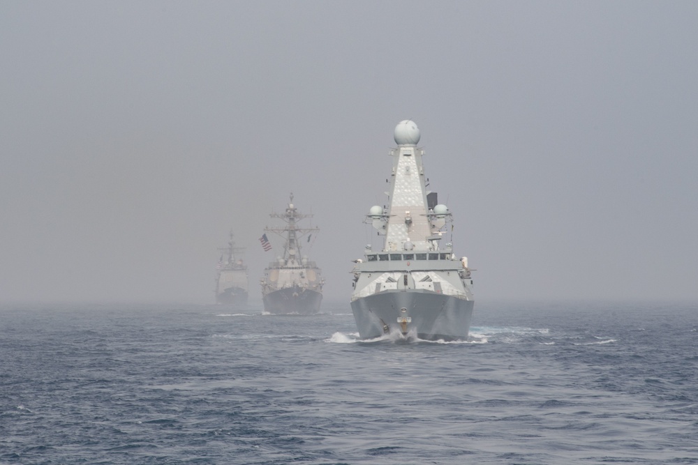 The John C. Stennis Carrier Strike Group and Abraham Lincoln Strike group conduct operations at sea The John C. Stennis Carrier Strike Group and Abraham Lincoln Strike group conduct operations at sea