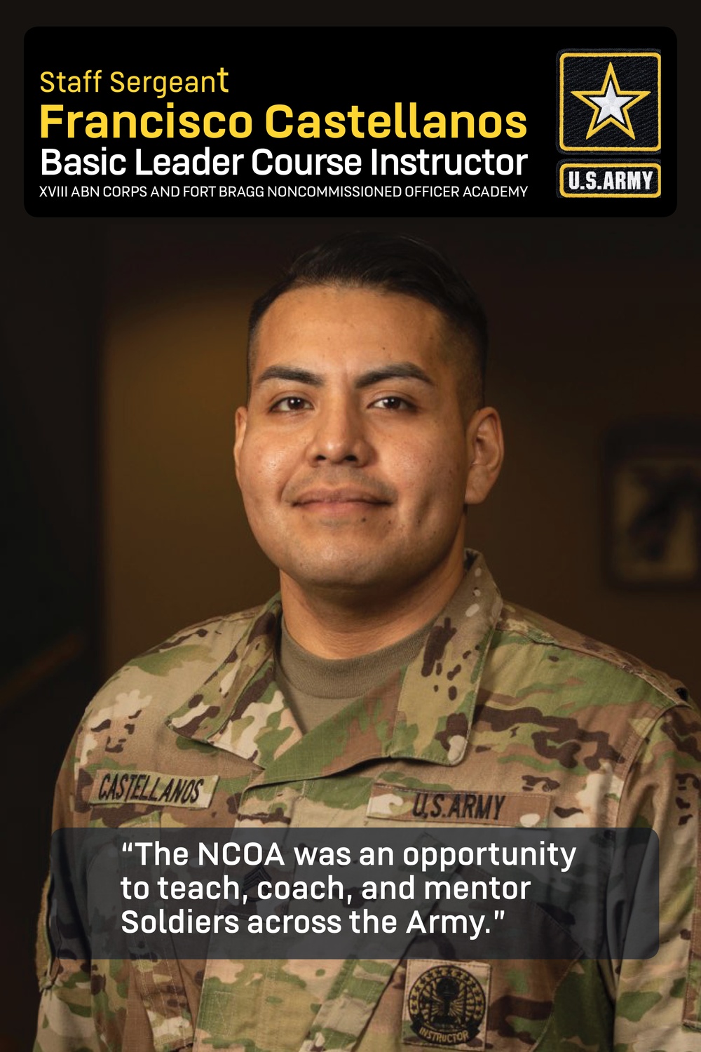 Army, Fort Bragg NCO instructor spotlight: Staff Sgt. Francisco Castellanos