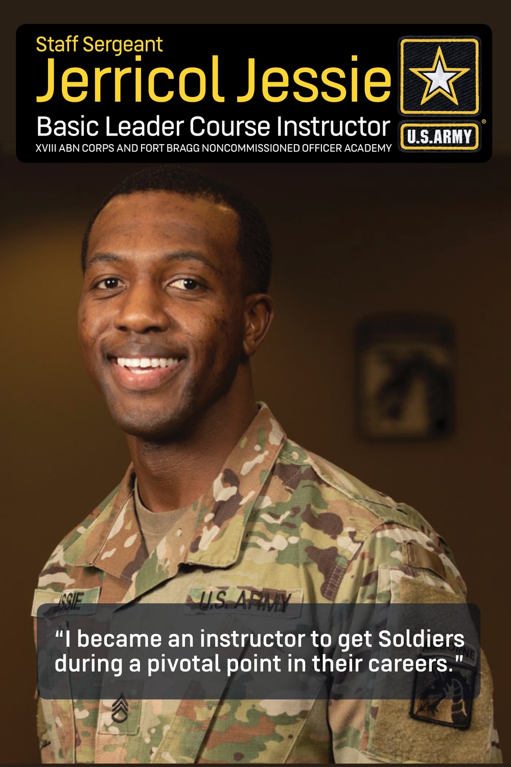 Army, Fort Bragg NCO instructor spotlight: Staff Sgt. Jerricol Jessie