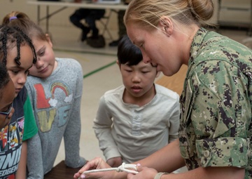 GW Sailors Participate In Local Elementary School Career Day