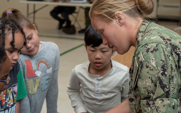 GW Sailors Participate In Local Elementary School Career Day