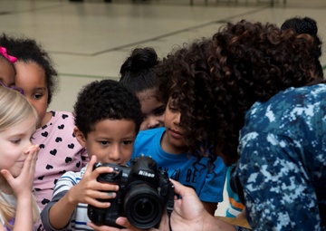 GW Sailors Participate In Local Elementary School Career Day