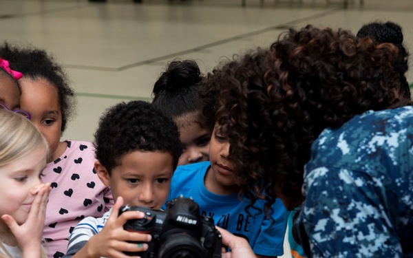 GW Sailors Participate In Local Elementary School Career Day