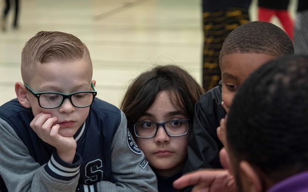 GW Sailors Participate In Local Elementary School Career Day