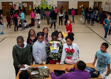 GW Sailors Participate In Local Elementary School Career Day
