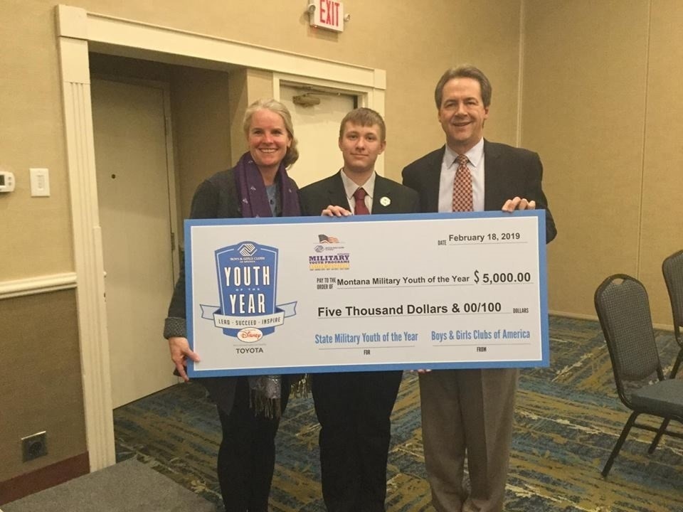 Malmstrom youth wins Montana State Boys &amp; Girls Club Military Youth of the Year