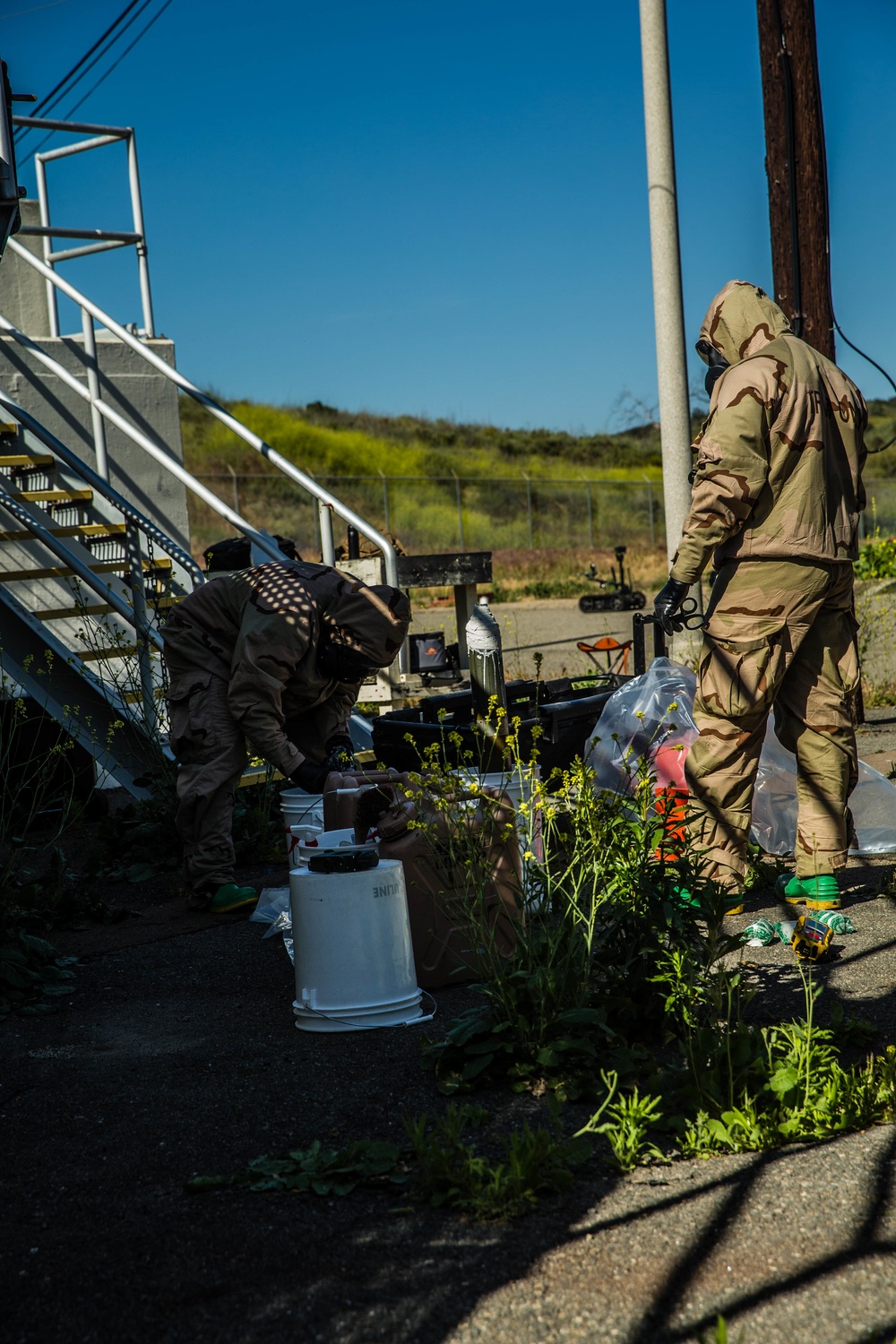 1st Explosive Ordnance Disosal Company and Chemical, Biological, Radiological, Nuclear Feild Exercise