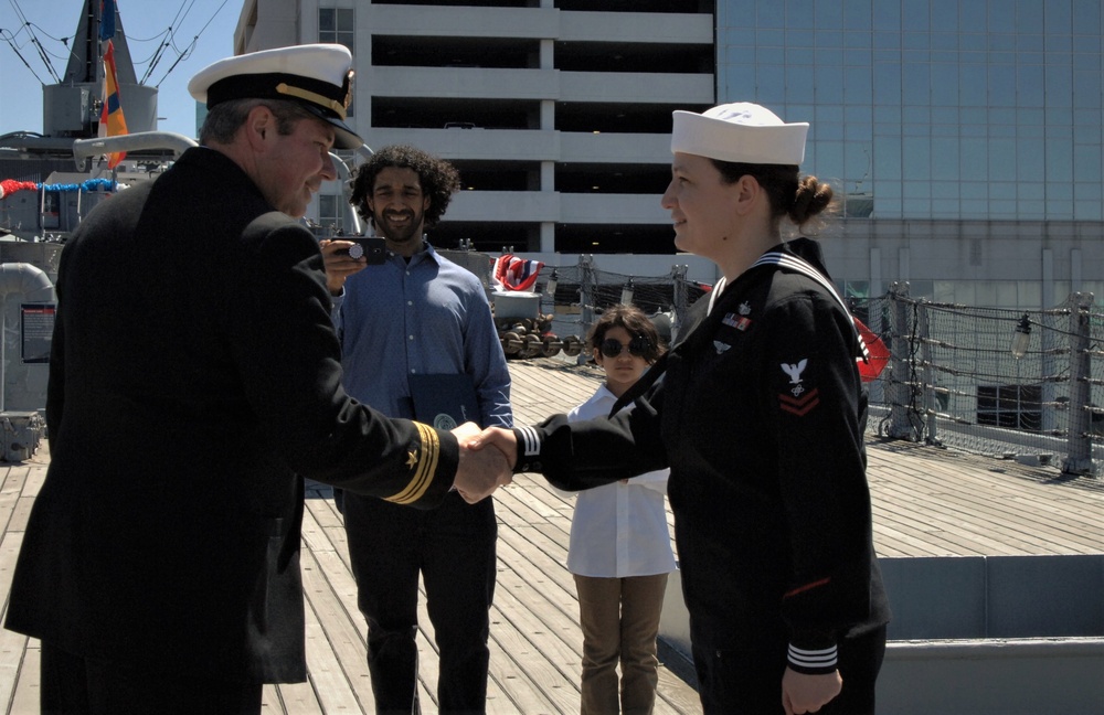 Re-enlistment ceremony