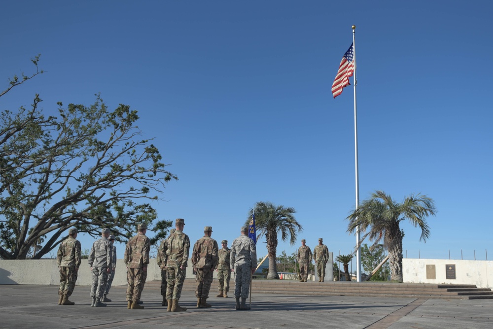 325th Fighter Wing Airmen Leadership Students Lift Tyndall AFB Installation Flag