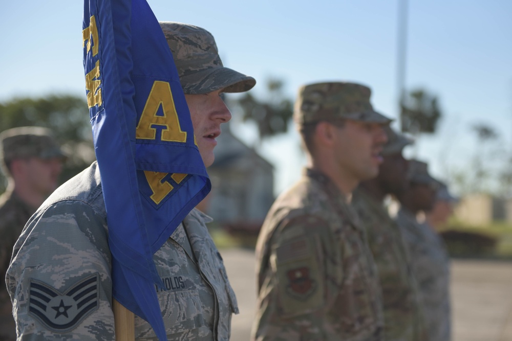 325th Fighter Wing Airmen Leadership Students Lift Tyndall AFB Installation Flag