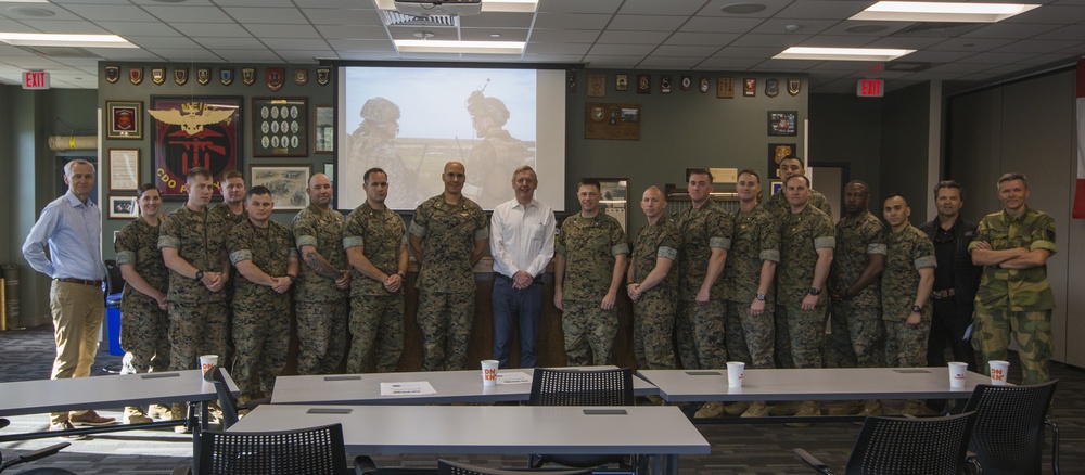 Norwegian Ambassador, Kåre R. Aas Visits II MIG’s 2nd ANGLICO
