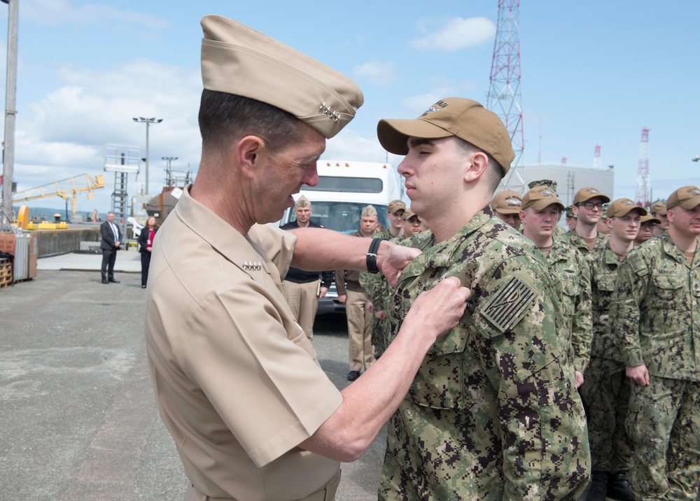 CNO and MCPON Visit USS Nevada (SSBN 733)