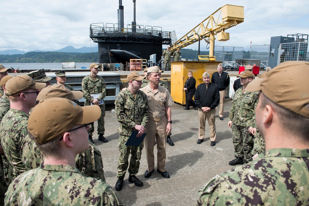 CNO and MCPON Visit USS Nevada (SSBN 733)