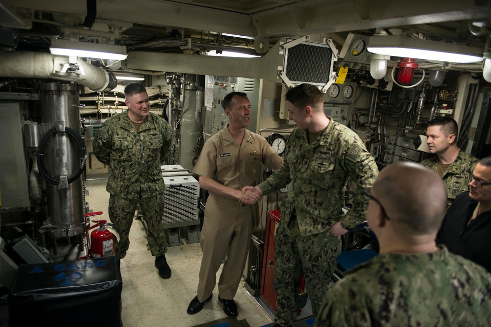 CNO and MCPON Visit USS Nevada (SSBN 733)