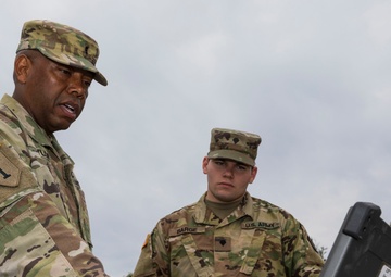 Signal Soldiers Practice Shooting Satellite