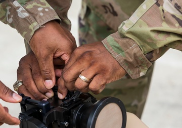 Signal Soldiers Practice Shooting Satellite
