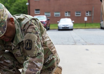Signal Soldiers Practice Shooting Satellite