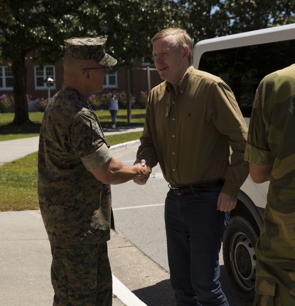Norwegian ambassador visits Camp Lejeune, Marine Corps Air Station New River