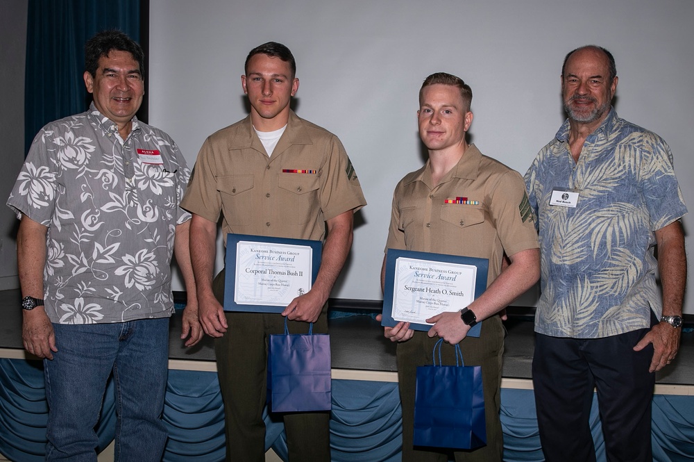 Kaneohe Business Group recognizes MCBH Marines