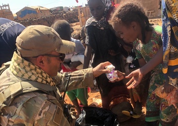 Building partnerships in Djibouti”; Deployed Texas Guardsman inspires Laredo school donations, delivers 500 sandals to barefooted orphans