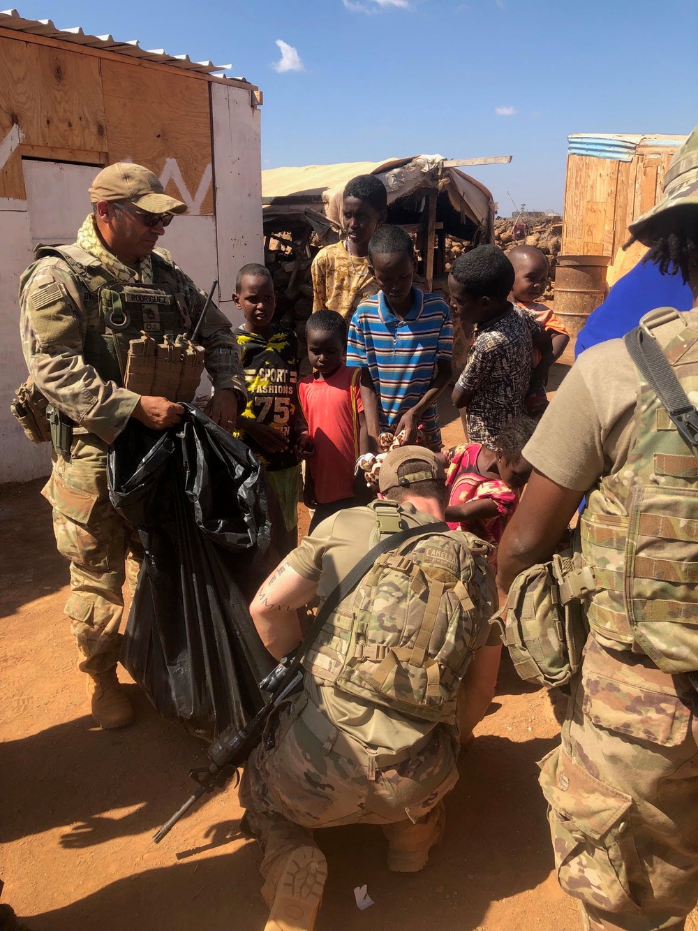 Building partnerships in Djibouti”; Deployed Texas Guardsman inspires Laredo school donations, delivers 500 sandals to barefooted orphans