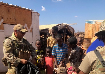 Building partnerships in Djibouti”; Deployed Texas Guardsman inspires Laredo school donations, delivers 500 sandals to barefooted orphans