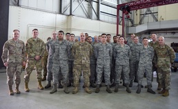 Third Air Force Commander, Command Chief visit RAF Mildenhall Airmen