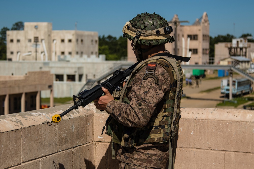 Tunisian Army conducts training at Joint Readiness Training Center.