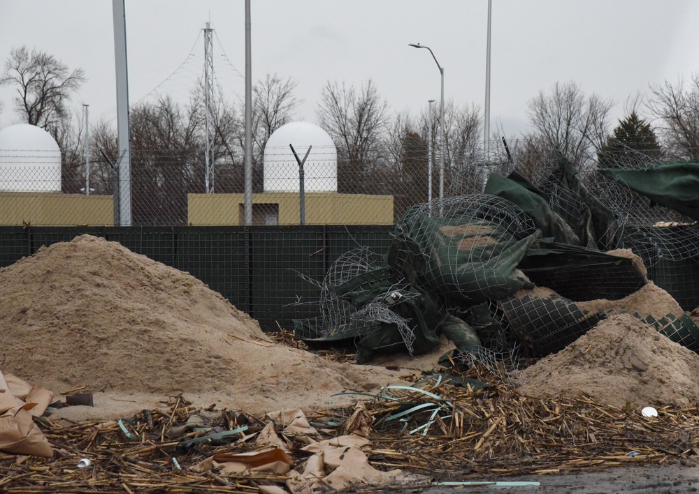 Flood Damage Around Offutt Air Force Base