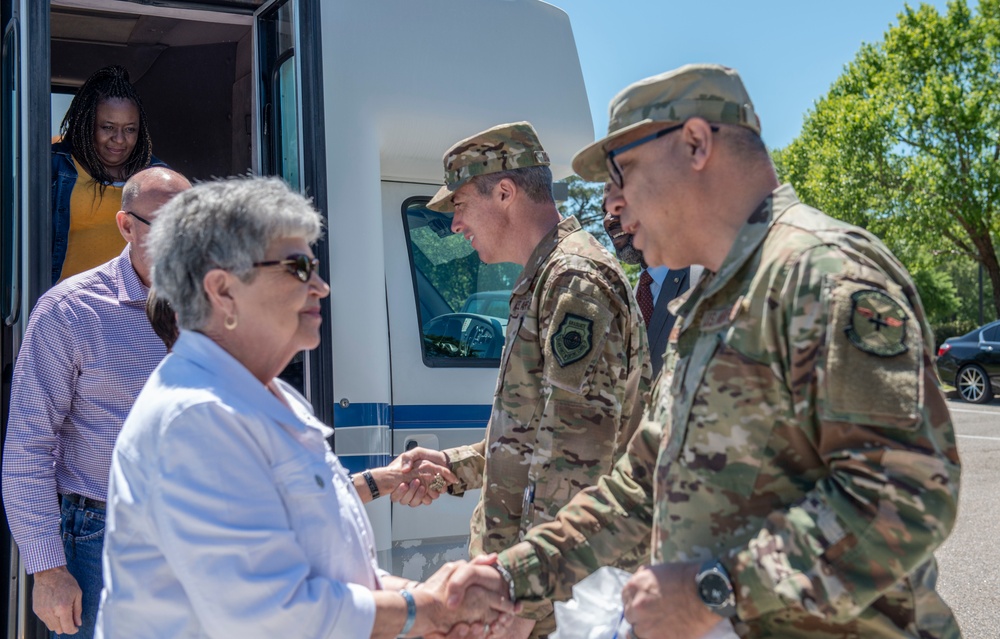 Gold Star Mothers visit Shaw