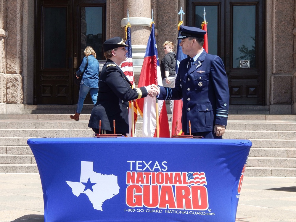 Maj. Gen. Tracy Norris with Chilean Military officials