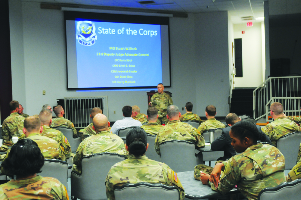 Fort Polk JAG welcomes two-star general for brief, tour