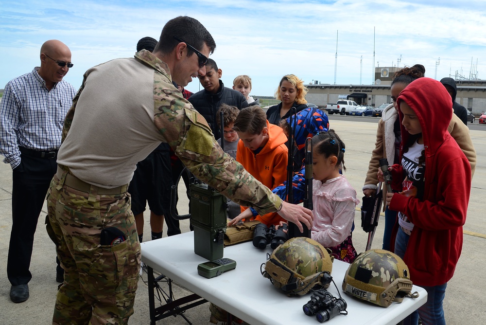 Big Brothers Big Sisters visit 177FW