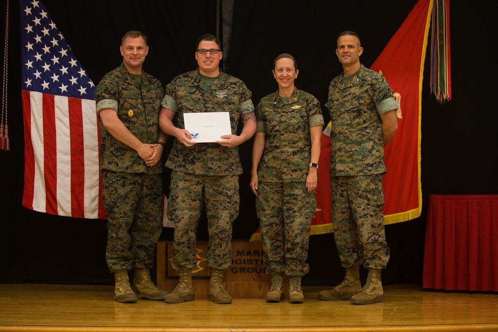 Logistics Marines receive President Volunteer Service Award