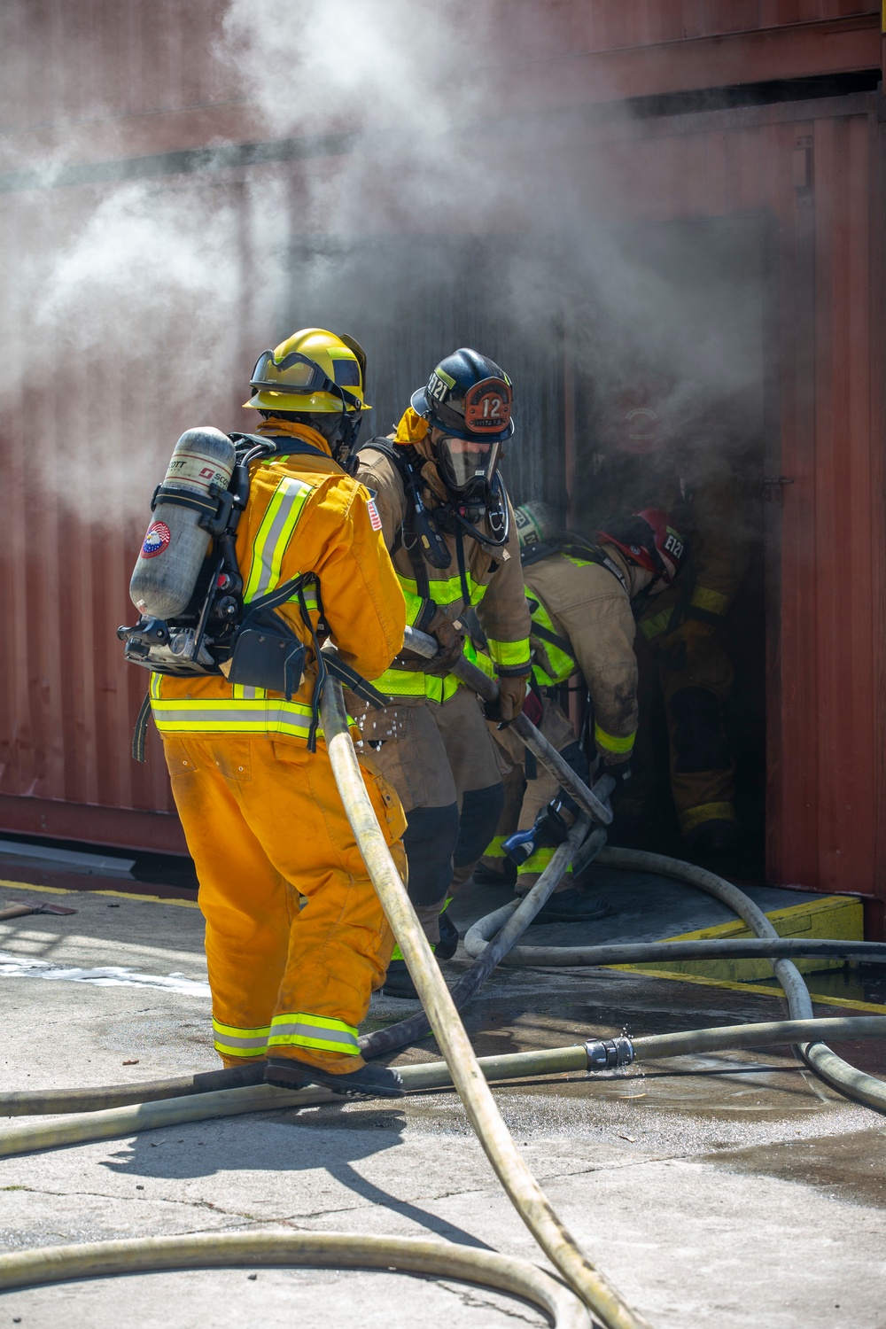 Controlled fire simulation training on Camp Pendleton