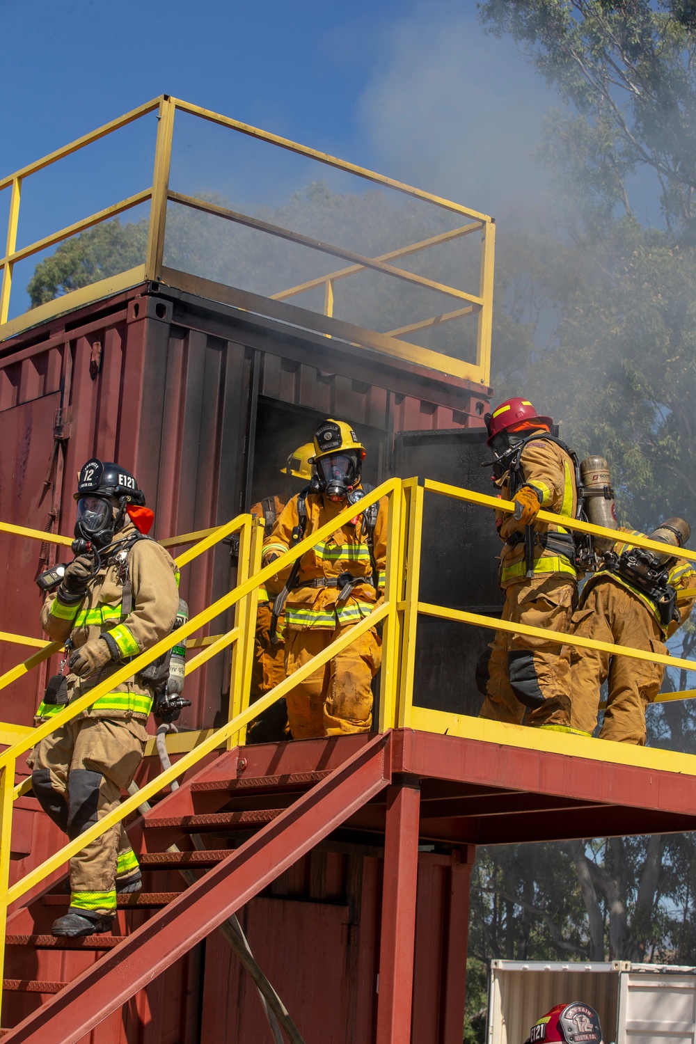 Controlled fire simulation training on Camp Pendleton