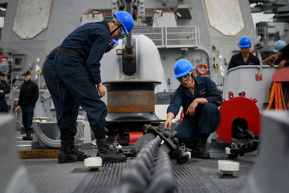 USS Barry Fast Cruise