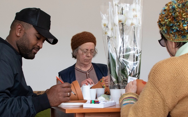 U.S. Soldiers engage with Romanian community