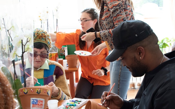 U.S. Soldiers engage with Romanian community