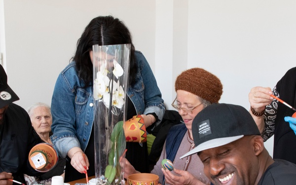 U.S. Soldiers engage with Romanian community