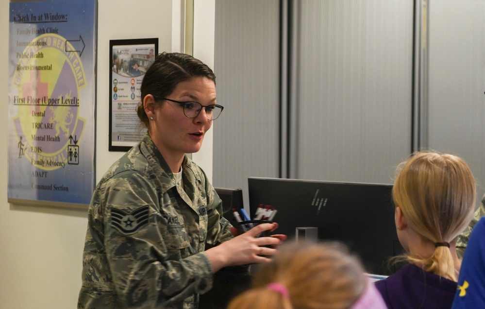 Children Tour RAF Alconbury Clinic